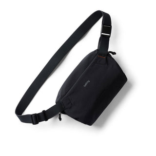 Bellroy Lite Sling Mini black crossbody bag made from recycled water-resistant fabric