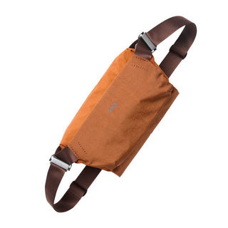 Bellroy Venture Sling 6L in brown nylon with adjustable dark brown strap and minimalist design