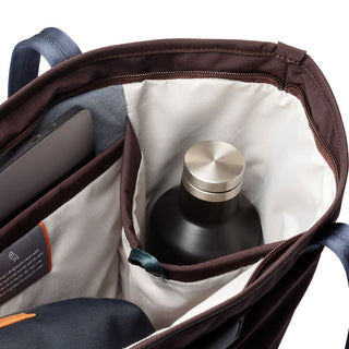 Bellroy Tokyo Tote Second Edition with organized interior pockets including water bottle holder and laptop sleeve