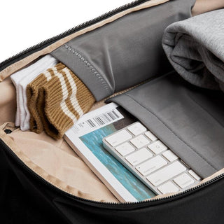 Bellroy Transit Workpack 20L (Second Edition) showing spacious interior with organized clothing and tech compartments