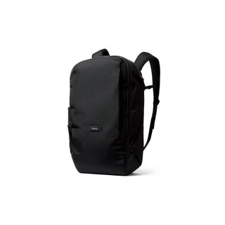 Bellroy Transit Workpack 26L black recycled fabric backpack with sleek minimalist profile and padded straps
