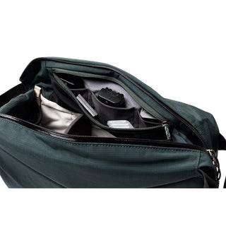 Bellroy Venture Sling 10L - Camera Edition showing organized interior compartments for camera gear storage