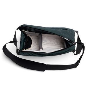 Bellroy Venture Sling 10L - Camera Edition in dark green with cushioned laptop and camera compartments