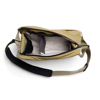 Bellroy Venture Sling 10L - Camera Edition in tan with padded strap and spacious interior compartments