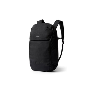 Bellroy Venture Ready Pack 20L black recycled fabric backpack with slim, structured design and adjustable straps