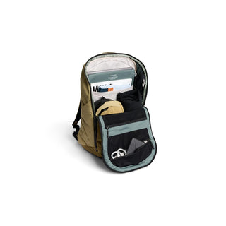Bellroy Venture Ready Pack 20L open showing organized interior pockets and padded laptop compartment