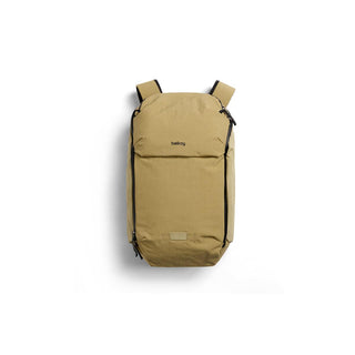 Bellroy Venture Ready Pack 20L backpack in tan with streamlined design and recycled fabric materials