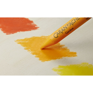 Caran d'Ache Neocolor I Water-Resistant Wax Pastel - Box of 10 Metallic, blended colour detail