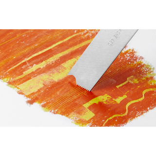 Caran d'Ache Neocolor I Water-Resistant Wax Pastel - Box of 10 Metallic, scraper technique