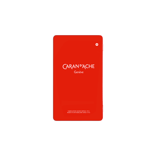 Caran d'Ache Pablo Colour Pencil red metal tin packaging with white logo and text detailing