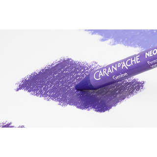 Caran d'Ache Neocolor II Water-Soluble Wax Pastel violet shade with rich, velvety texture and smooth coverage on paper