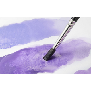 Caran d'Ache Neocolor II Water-Soluble Wax Pastel blending vibrant purple hues with a soft brushstroke