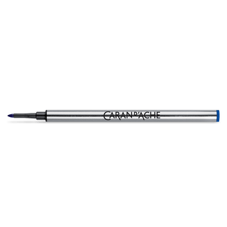 Caran d'Ache Rollerball Pen Fineliner Fine Tip Refill – Blue fineliner refill shown horizontally