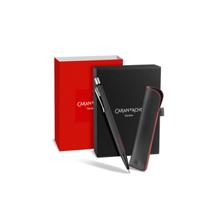 Caran d'Ache Ecridor™ Racing Mechanical Pencil with black leather case and luxury packaging box