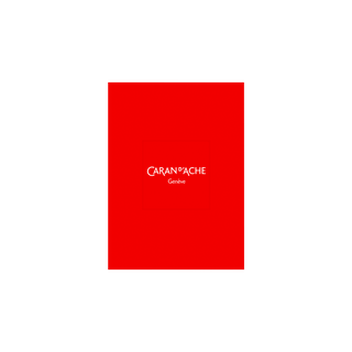 Red Caran d'Ache box with white logo for the Caran d'Ache Ecridor™ Racing Ballpoint Pen & Leather Case packaging