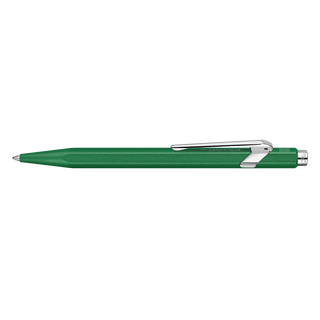 Caran d'Ache 849 Colormat - X Ballpoint Pen with Tin Giftbox in green satin aluminum body