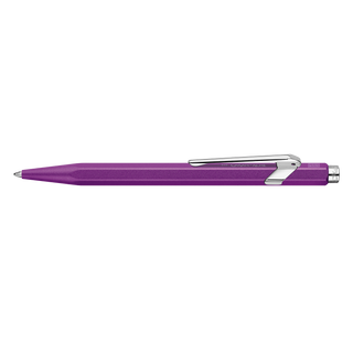 Caran d'Ache 849 Colormat - X Ballpoint Pen with tin giftbox in violet hexagonal aluminum body