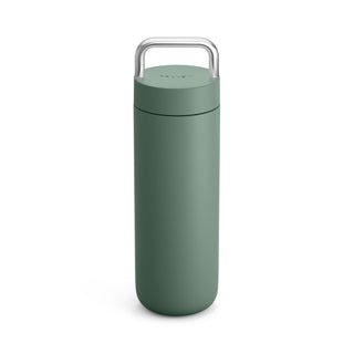 FELLOW Fellow Carter Carry Tumbler (20oz/591ml) in muted green with stainless steel handle and matte finish
