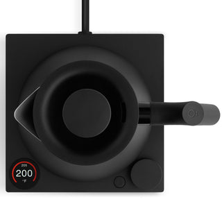 Fellow Corvo EKG Pro Electric Kettle (120V) in matte black with digital temperature display and ergonomic handle