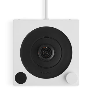 Fellow Corvo EKG Electric Kettle (120V) base with black circular heating element and white control knob