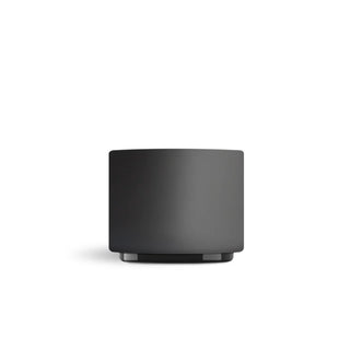 FELLOW Monty Milk Art Cups - Cappuccino 6.5oz black ceramic cup with matte texture and graphite bottom