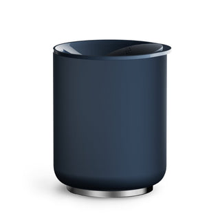 FELLOW Rocky Lowball Tumbler (10oz/296ml) in matte navy with stainless steel base and ceramic interior