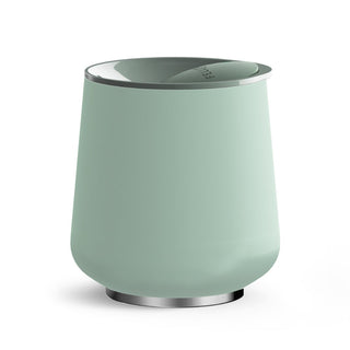 FELLOW Ruby Wine Tumbler (12oz/355ml) in matte sage green with stainless steel rim and lid detail