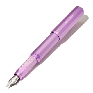 2024 Limited Edition | Aluminum Carousel Fountain Pen - Aurorealis | Ferris Wheel Press, metallic purple finish and detailed nib