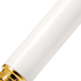 The Bijou Fountain Pen - Fabled Feather | Ferris Wheel Press with smooth Snowfall Lacquer and gold-plated accents