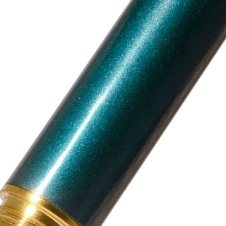 The Bijou Fountain Pen - Printmaker's Teal by Ferris Wheel Press with shimmering teal lacquer finish and gold accents