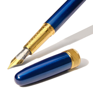 The Joule Fountain Pen - Luna Celeste | Ferris Wheel Press with gold detailed nib and sapphire lacquer finish
