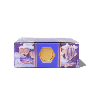 Astral Blue Odyssey | 38ml Ink | Ferris Wheel Press boxed packaging with celestial airship artwork and gold foil accents