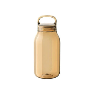 KINTO WATER Bottle 300ml in amber copolyester with a rounded shape and carry loop handle on cap