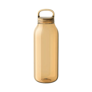 KINTO WATER Bottle 950ml translucent amber copolyester with a loop handle and sleek cylindrical shape