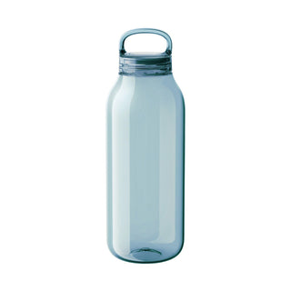 KINTO WATER Bottle 950ml in clear copolyester with silicone lid and carrying handle standing upright