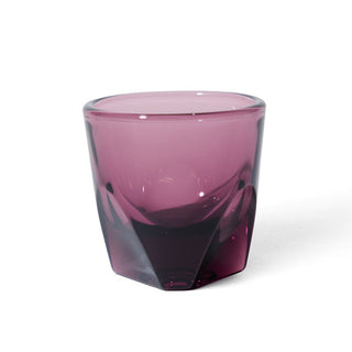 notNeutral VERO Espresso Glass 3oz in translucent purple thick glass with faceted base design