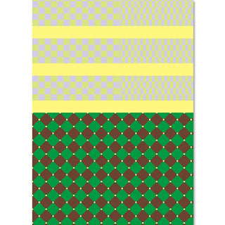 Paperplay Gift Wrapping Paper - Brown and Green Plaid