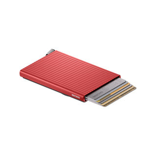 Secrid Cardprotector+ Fluted for MagSafe in Red, flat product view
