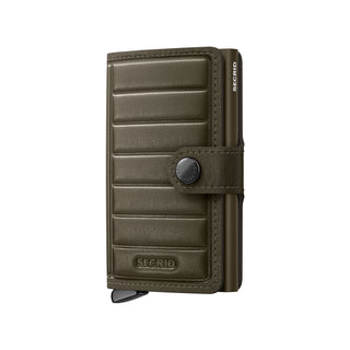 Secrid Miniwallet+ Emboss Lines in Cedar, front view