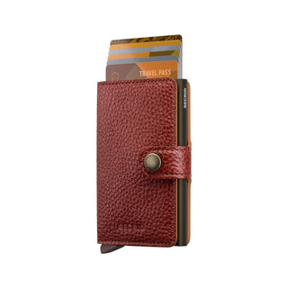 Secrid Miniwallet Veg in Tuscan with cards extended