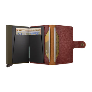 Secrid Miniwallet Veg in Tuscan, open view