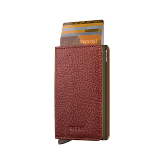 Secrid Slimwallet Veg in Tuscan with cards extended