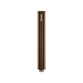 Secrid Slimwallet Veg in Tuscan, slim side profile