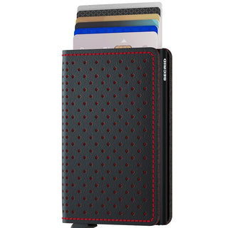 Secrid Slimwallet Perforated - Black Red