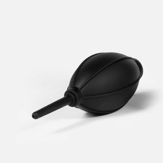 Timemore Air Blower made of black silicone with a tapered nozzle angled to the right on white background