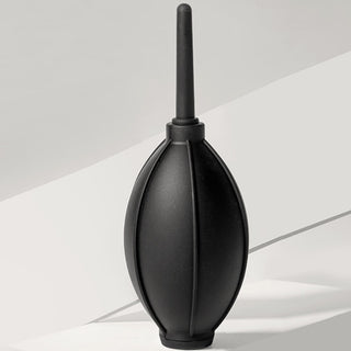 Timemore Air Blower black silicone air duster with elongated nozzle on white surface background