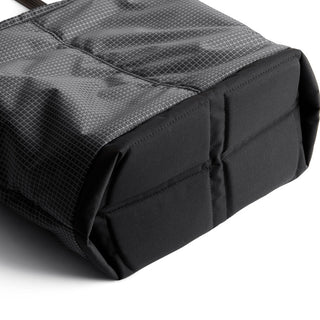 Bellroy Lite Cooler Tote 16L showing black reinforced base and textured recycled nylon fabric detail